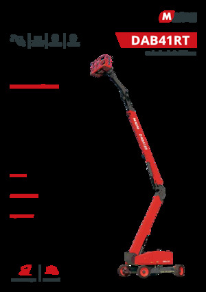 Zglobna podizna platforma na kotačima MAGNI DAB41RT