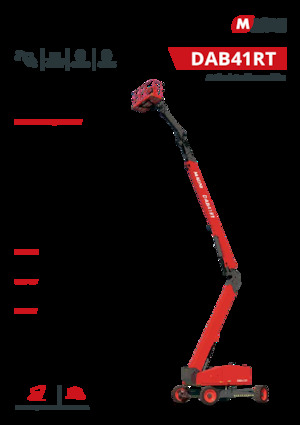 Zglobna podizna platforma na kotačima MAGNI DAB41RT