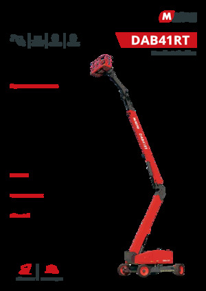 Zglobna podizna platforma na kotačima MAGNI DAB41RT