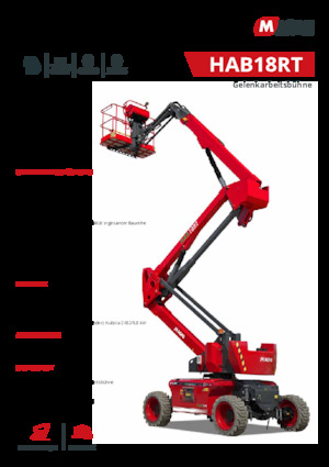 Zglobna podizna platforma na kotačima MAGNI HAB18RT