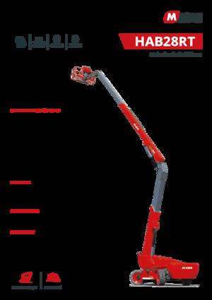 Zglobna podizna platforma na kotačima MAGNI HAB24RT