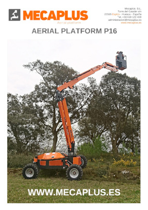 Zglobna podizna platforma na kotačima Mecaplús P16