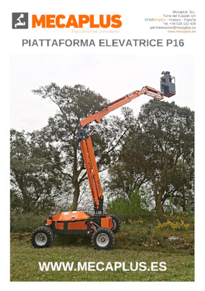 Zglobna podizna platforma na kotačima Mecaplús P16