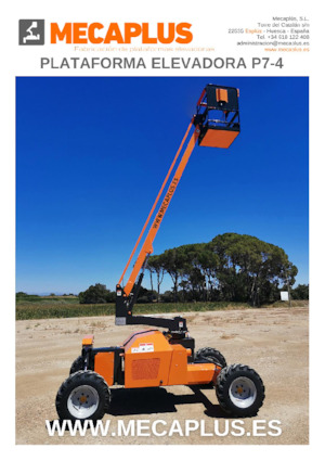 Zglobna podizna platforma na kotačima Mecaplús P7-4