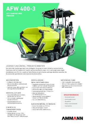 Asfaltni finišeri na kotačima Ammann AFW 400-3