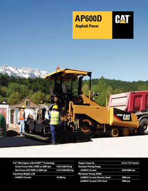 Asfaltni finišeri na kotačima Caterpillar AP600D