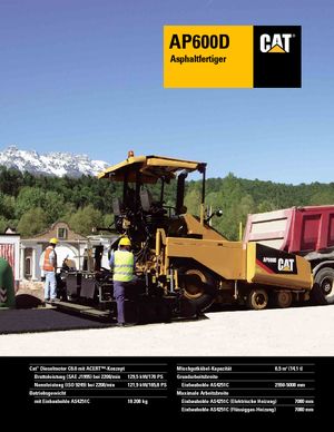Asfaltni finišeri na kotačima Caterpillar AP600D
