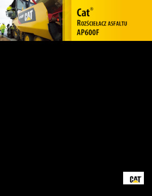 Asfaltni finišeri na kotačima Caterpillar AP600F