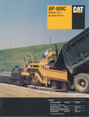 Asfaltni finišeri na kotačima Caterpillar AP800C
