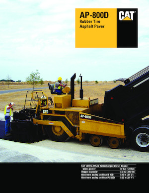 Asfaltni finišeri na kotačima Caterpillar AP800D