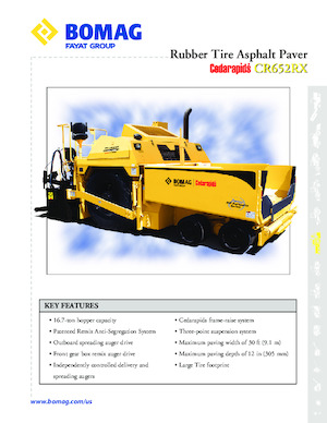 Asfaltni finišeri na kotačima Bomag CR 652 RX