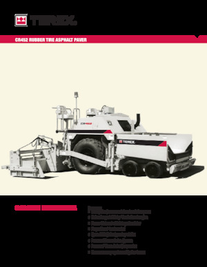 Asfaltni finišeri na kotačima Terex CR452