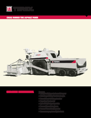 Asfaltni finišeri na kotačima Terex CR552