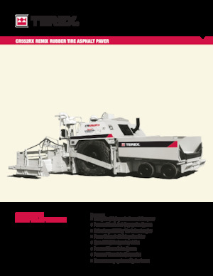 Asfaltni finišeri na kotačima Terex CR552RX
