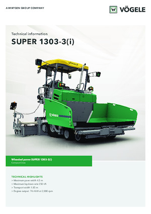 Asfaltni finišeri na kotačima Vögele Super 1303-3i