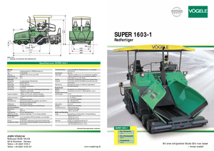 Asfaltni finišeri na kotačima Vögele Super 1603-1