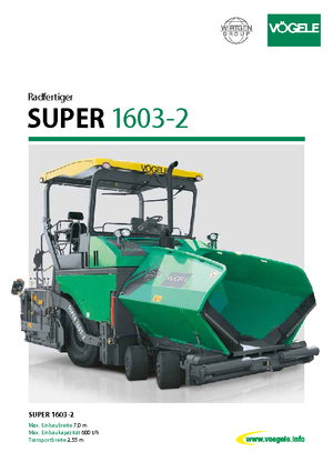 Asfaltni finišeri na kotačima Vögele Super 1603-2