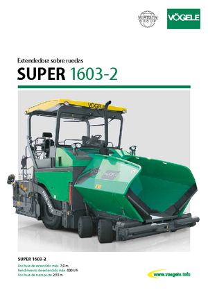 Asfaltni finišeri na kotačima Vögele Super 1603-2