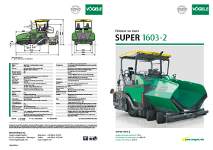 Asfaltni finišeri na kotačima Vögele Super 1603-2