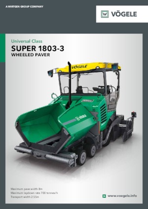 Asfaltni finišeri na kotačima Vögele Super 1803-3