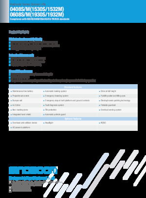 Dizalice na škare na kotačima Sinoboom 0608S 