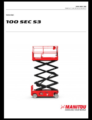 Dizalice na škare na kotačima Manitou 100 SEC S3