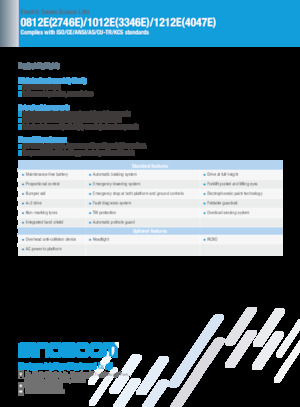 Dizalice na škare na kotačima Sinoboom 1212E 