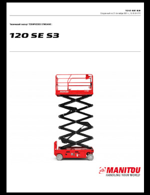 Dizalice na škare na kotačima Manitou 120 SE