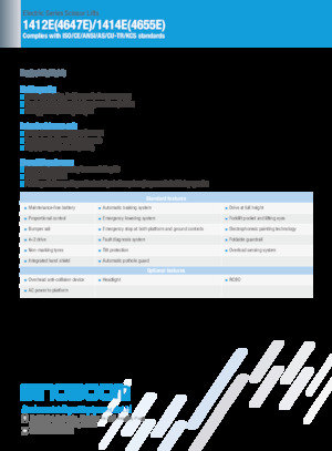 Dizalice na škare na kotačima Sinoboom 1414E 