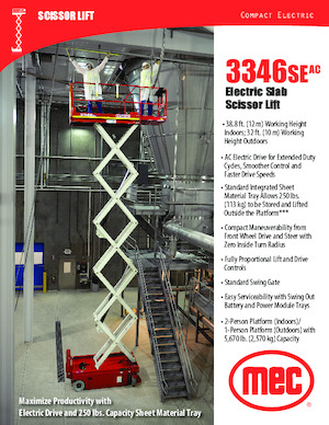 Dizalice na škare na kotačima MEC 3346SEAC Compact