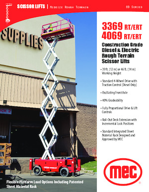 Dizalice na škare na kotačima MEC 3369RT