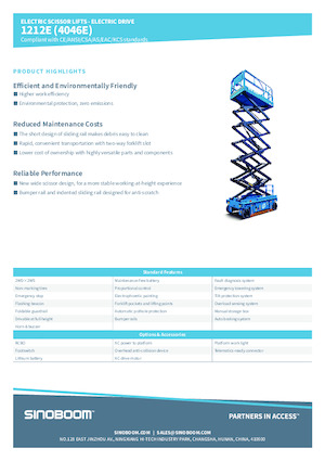 Dizalice na škare na kotačima Sinoboom 4046E