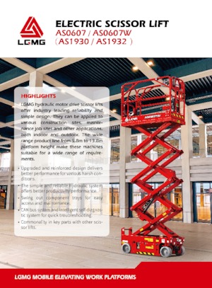 Dizalice na škare na kotačima LGMG  AS0607 