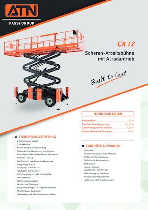 Dizalice na škare na kotačima ATN CX 12