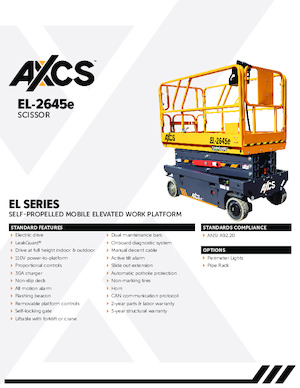 Dizalice na škare na kotačima AXCS EL-2645e