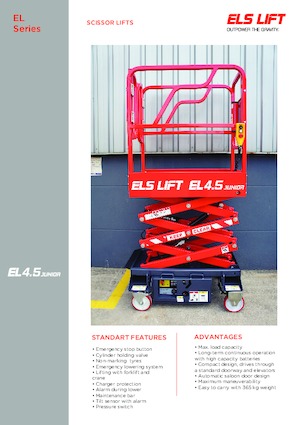 Dizalice na škare na kotačima ELS Lift Junior 4.5