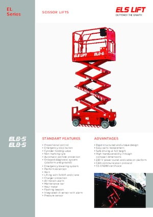 Dizalice na škare na kotačima ELS Lift EL 8-S