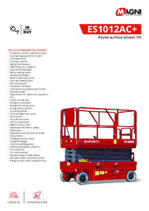 Dizalice na škare na kotačima MAGNI ES1012AC+