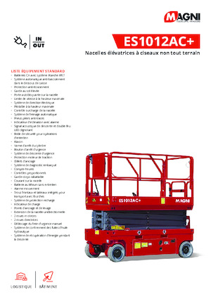 Dizalice na škare na kotačima MAGNI ES1012AC+