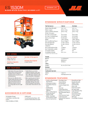 Dizalice na škare na kotačima JLG ES1530M