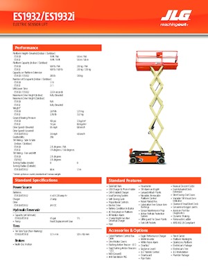 Dizalice na škare na kotačima JLG ES1932