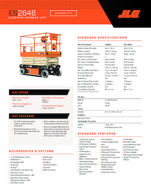 Dizalice na škare na kotačima JLG ES2646