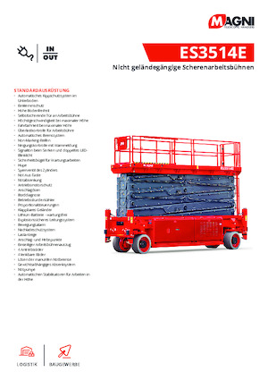 Dizalice na škare na kotačima MAGNI ES3514E