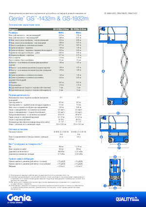 Dizalice na škare na kotačima Genie GS-1432m E-Drive
