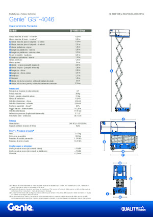 Dizalice na škare na kotačima Genie GS-4046
