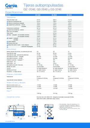 Dizalice na škare na kotačima Genie GS-3246
