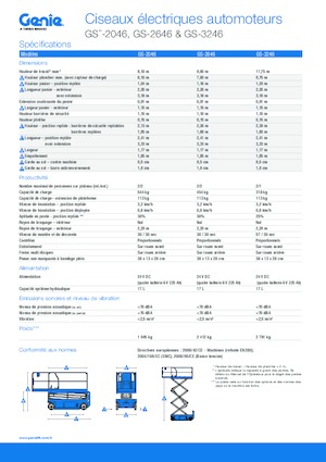 Dizalice na škare na kotačima Genie GS-3246