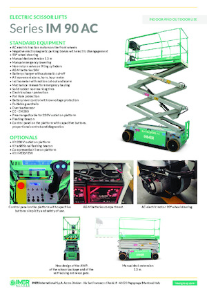 Dizalice na škare na kotačima Imer IM 6390 AC
