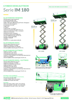 Dizalice na škare na kotačima Imer IM 13180 E