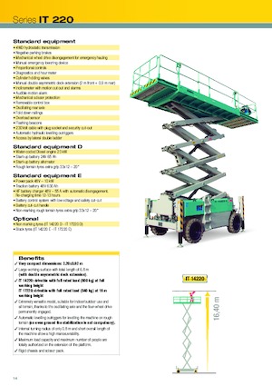 Dizalice na škare na kotačima Iteco IT 14220 E